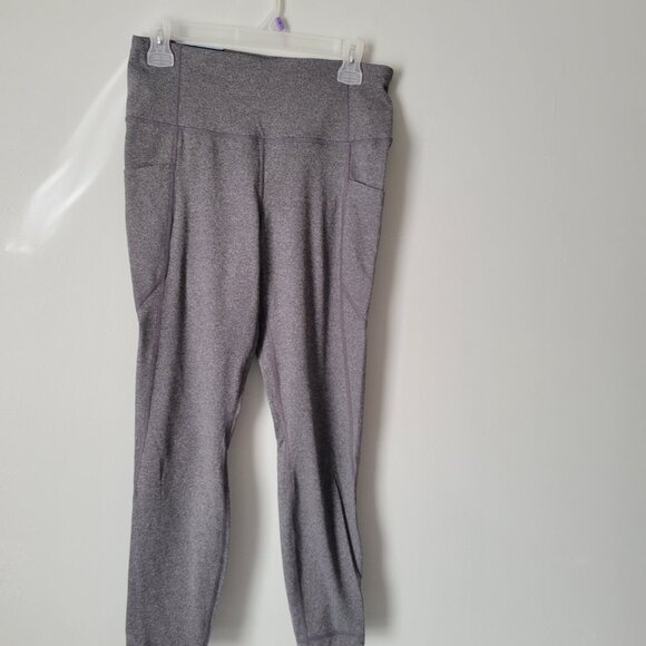 Member's Mark Grey Leggings Women's Large Everyday Stretch High-Rise Ankle NWT - Picture 2 of 4
